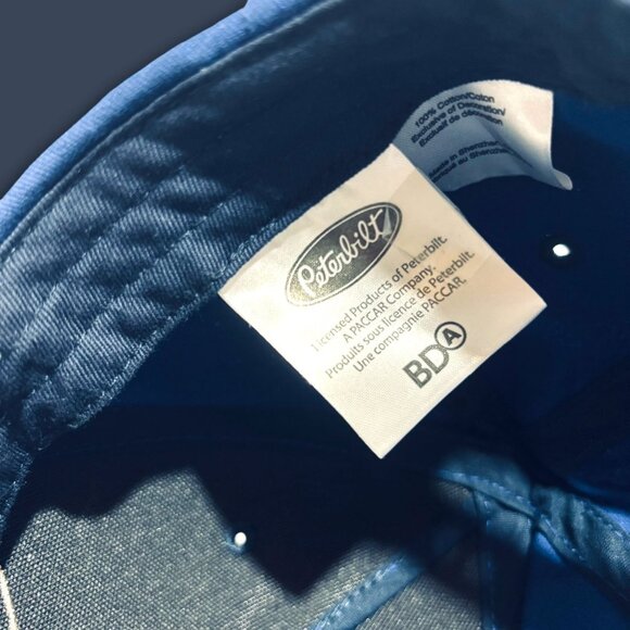 Peterbilt Youth Blue Baseball Cap With Digital Camo Brim Adjustable Pre-Owned - Picture 7 of 11